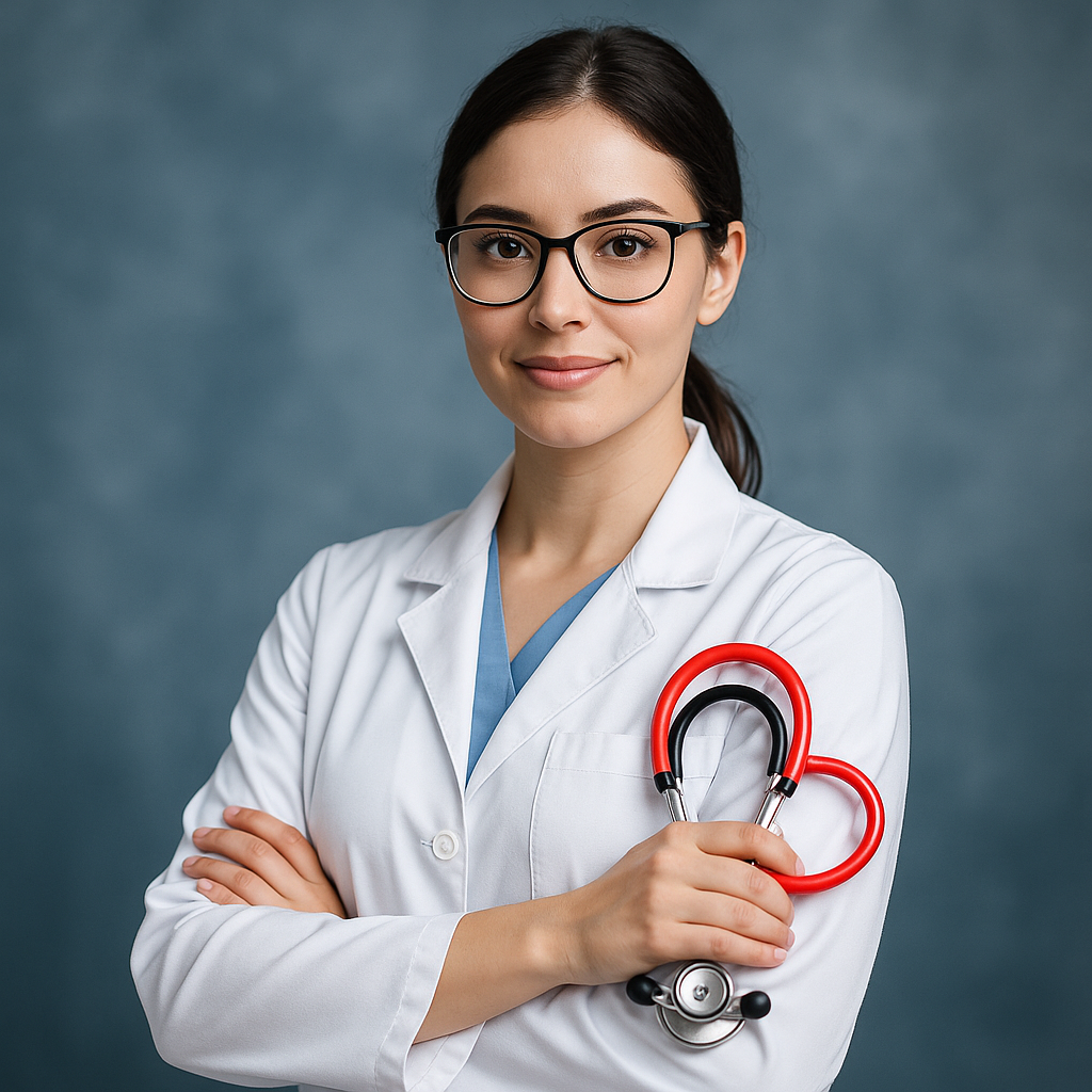 Doctor holding stethoscope